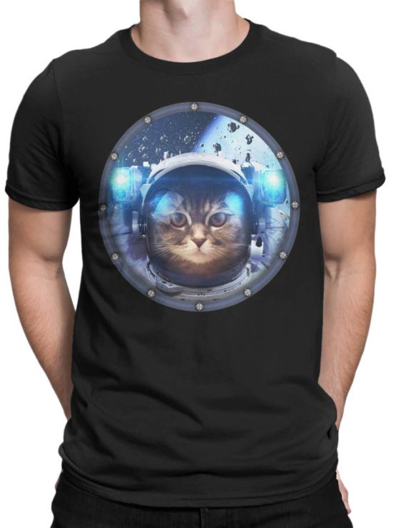 0030 Cat Shirts Space Cat Front Man