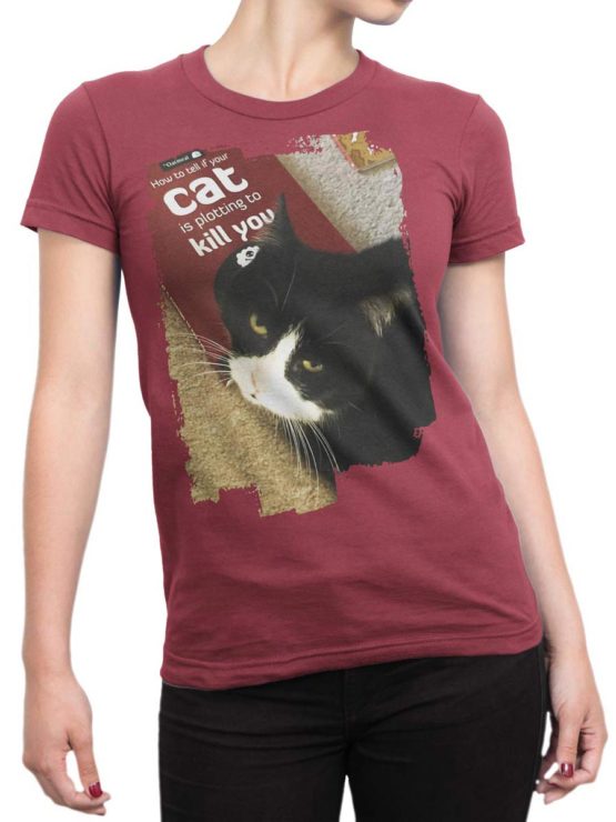 0157 Cat Shirts Killer Front Woman