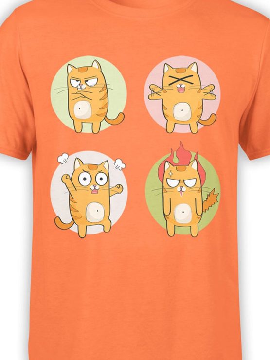 0188 Cat Shirts Emotional Front Color