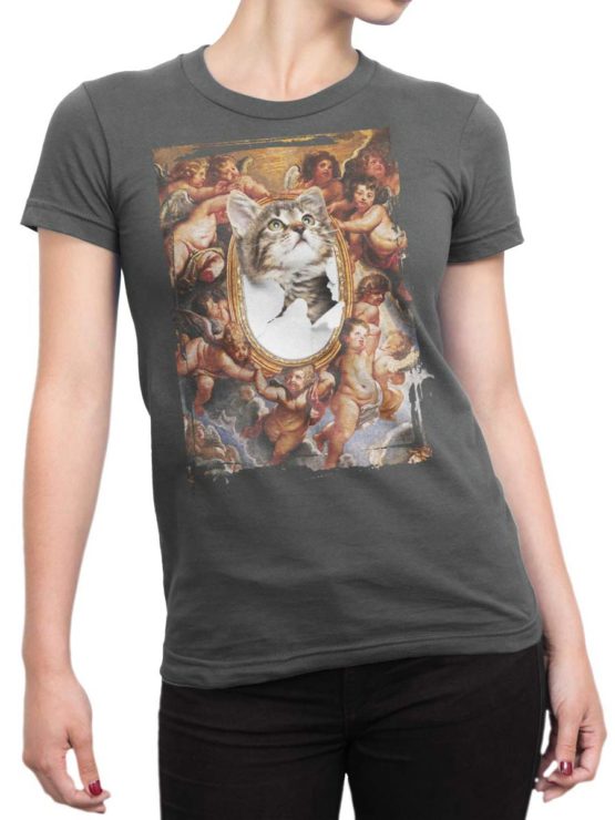 0219 Cat Shirts St.Kitty Front Woman