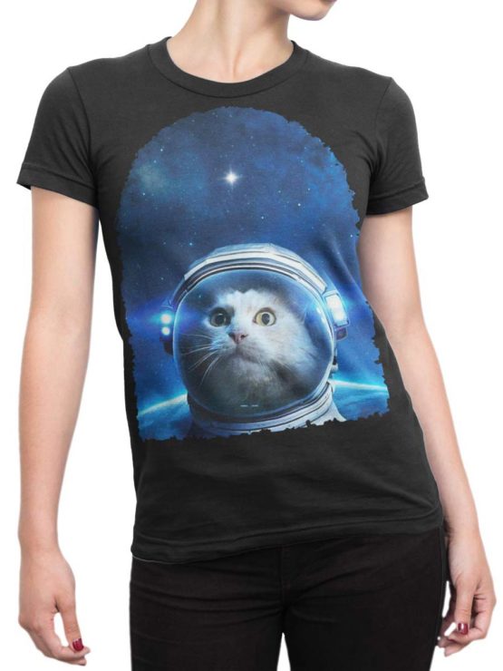 0367 Cat Shirts Star Front Woman