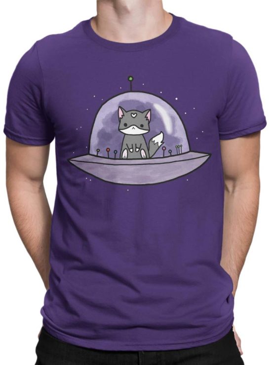 0387 Cat Shirts UFO Front Man