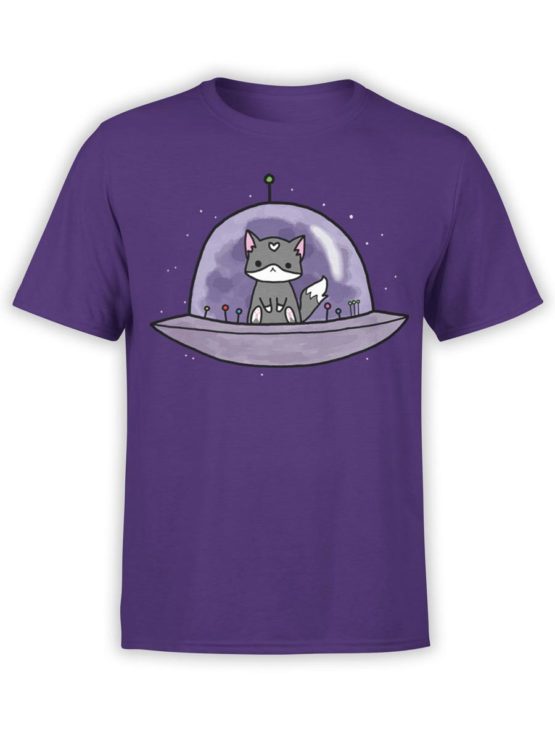 0387 Cat Shirts UFO Front Team Purple