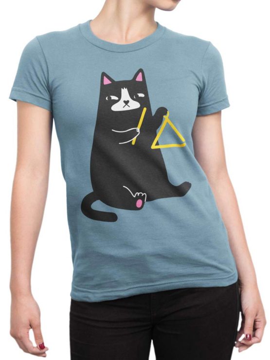 0588 Cat Shirts Triangle Front Woman