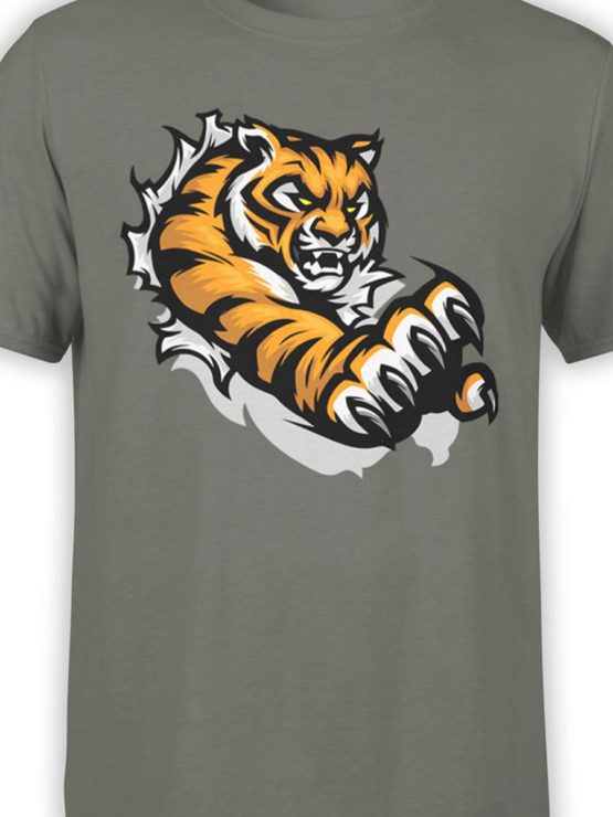 300 Tiger T Shirt Jump Front Color