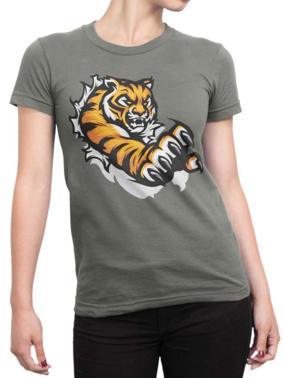 300 Tiger T Shirt Jump Front Woman