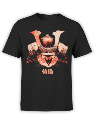 0739 Cat Shirts Samurai Front