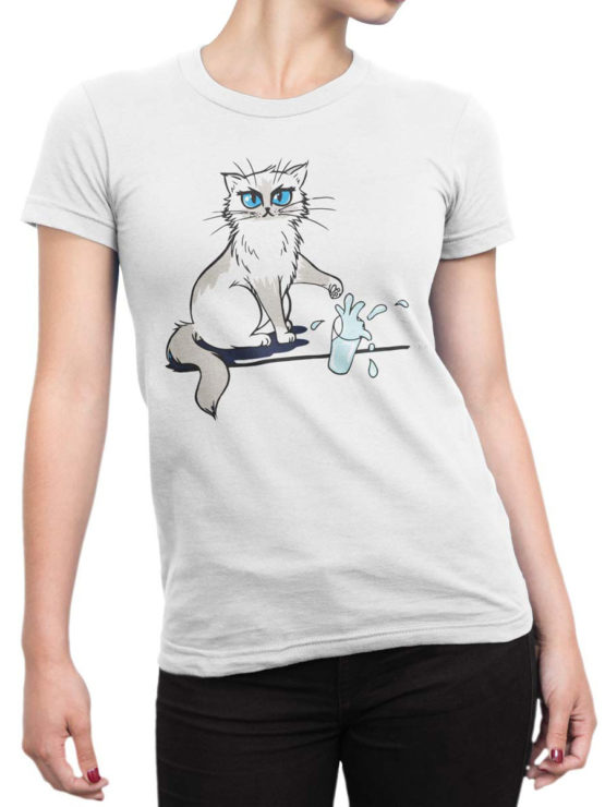 0981 Cat T Shirts No Front Woman